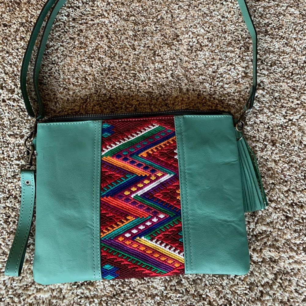Leather clutch or shoulder strap